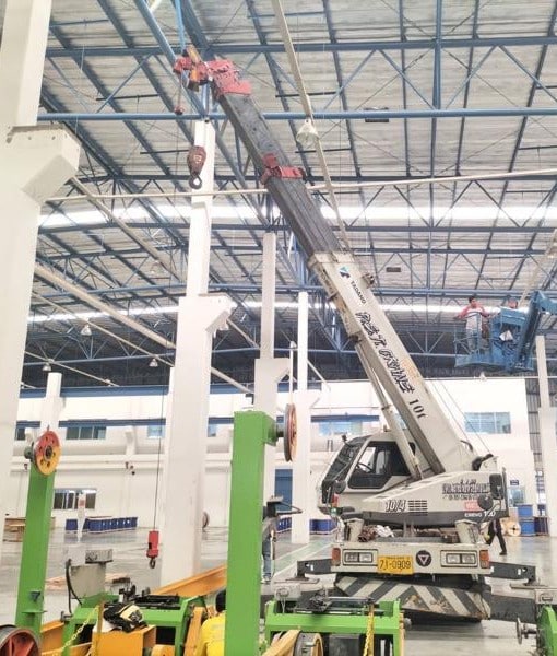 รถเครน 10 ตัน 4 ล้อ งานใต้โกดัง กรุงเทพฯ | ให้เช่ารถเครน PST.CRANE
